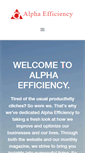Mobile Screenshot of alphaefficiency.com